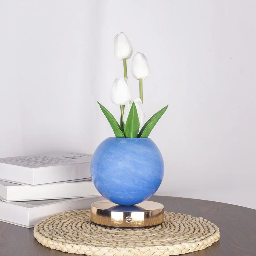 Tulip LED Night Light – USB Rechargeable Lamp