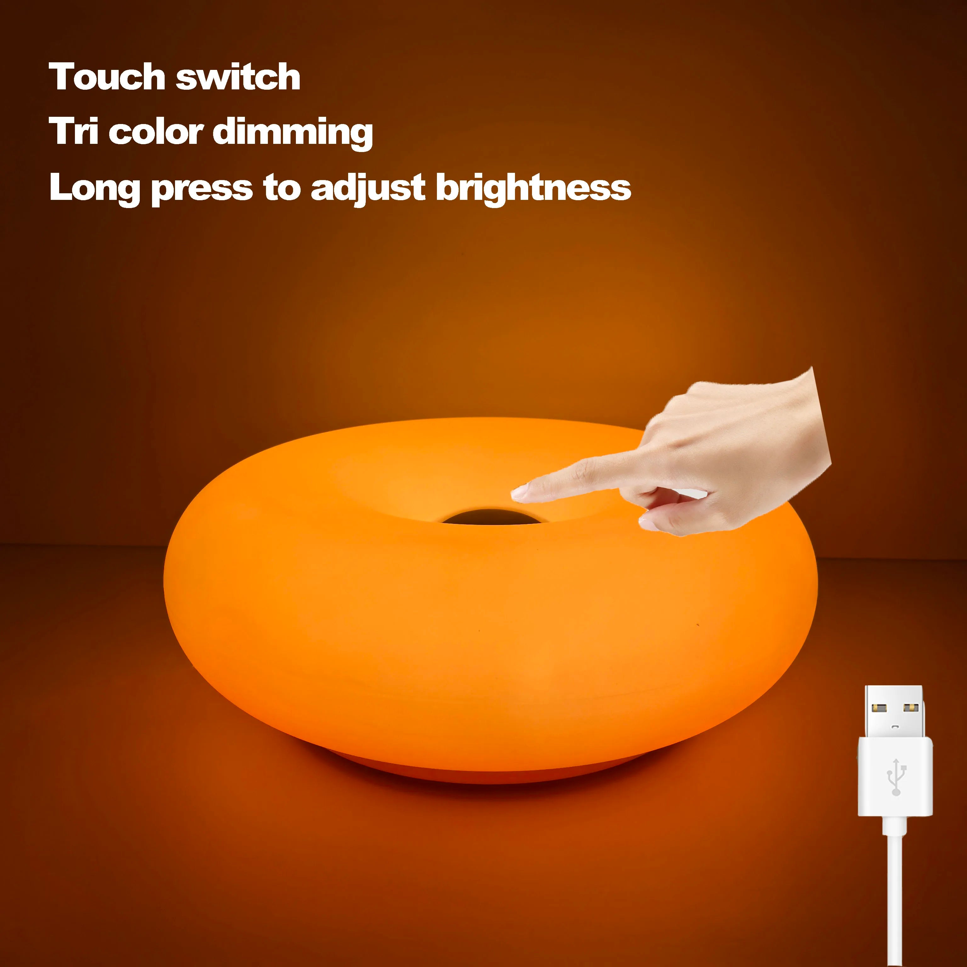Bauhaus Donut Table Lamp – USB Ambient Light