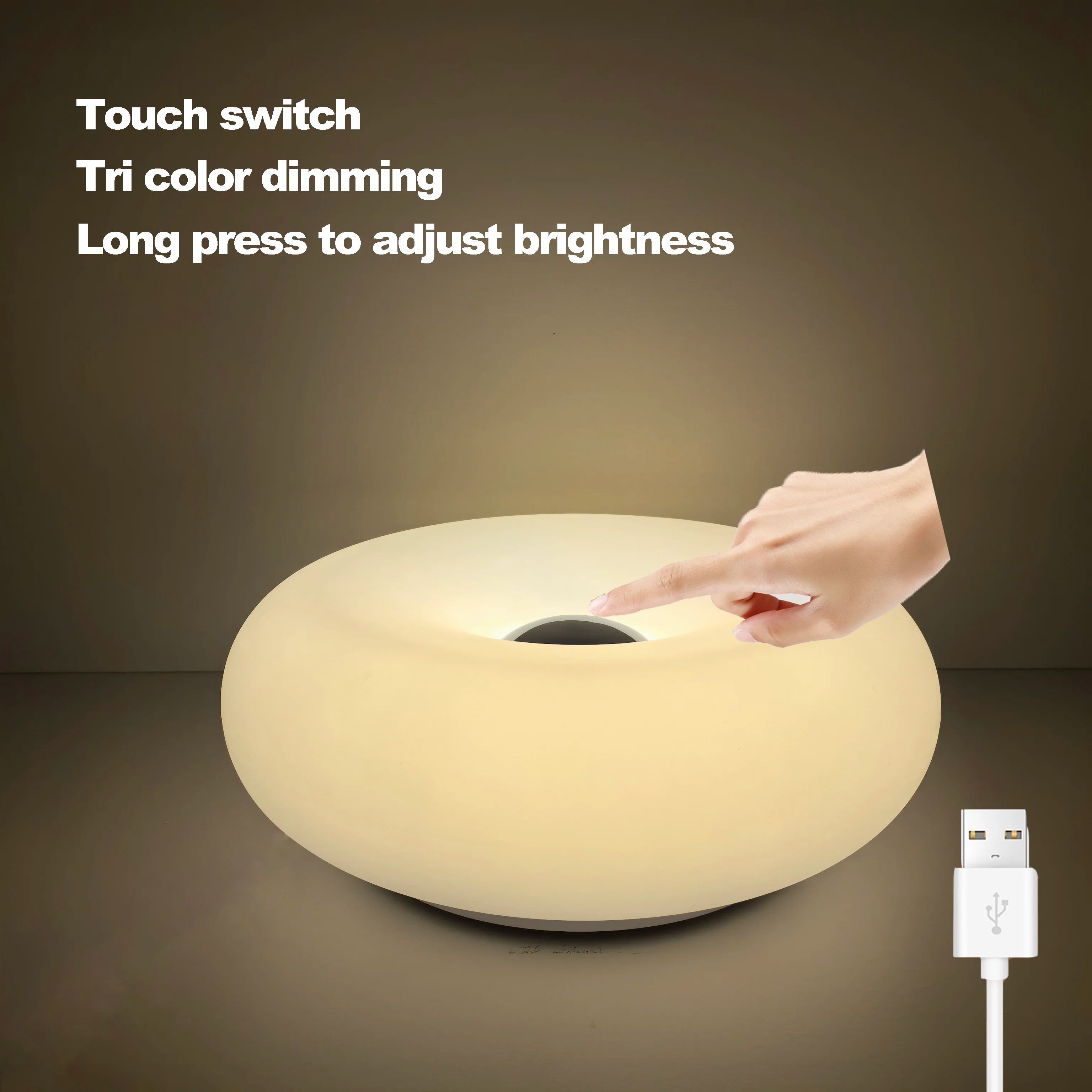 Bauhaus Donut Table Lamp – USB Ambient Light