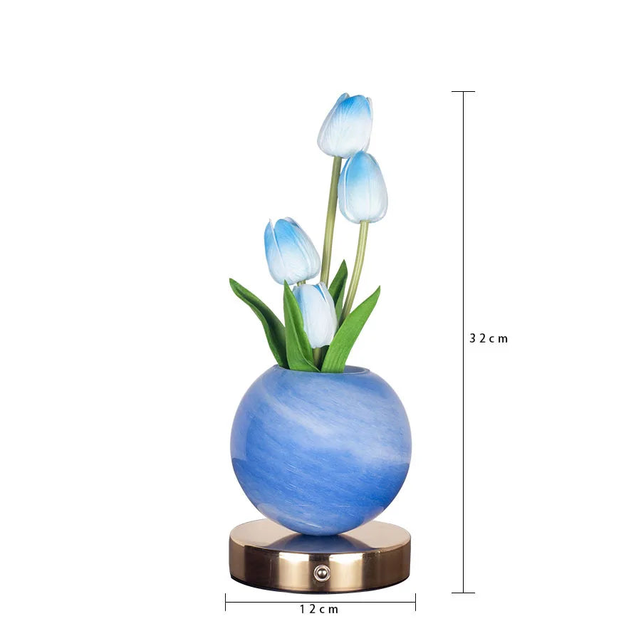 Tulip LED Night Light – USB Rechargeable Lamp
