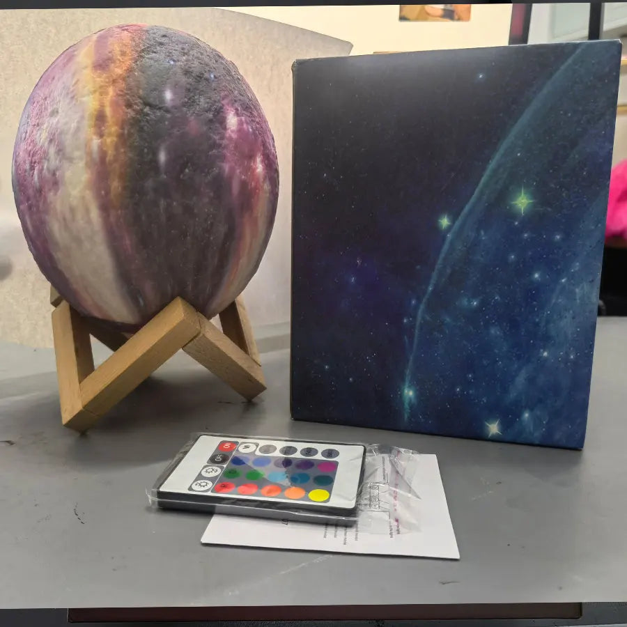 Moon, Galaxy, & Moonlight Lamps - Remote and Touch Control