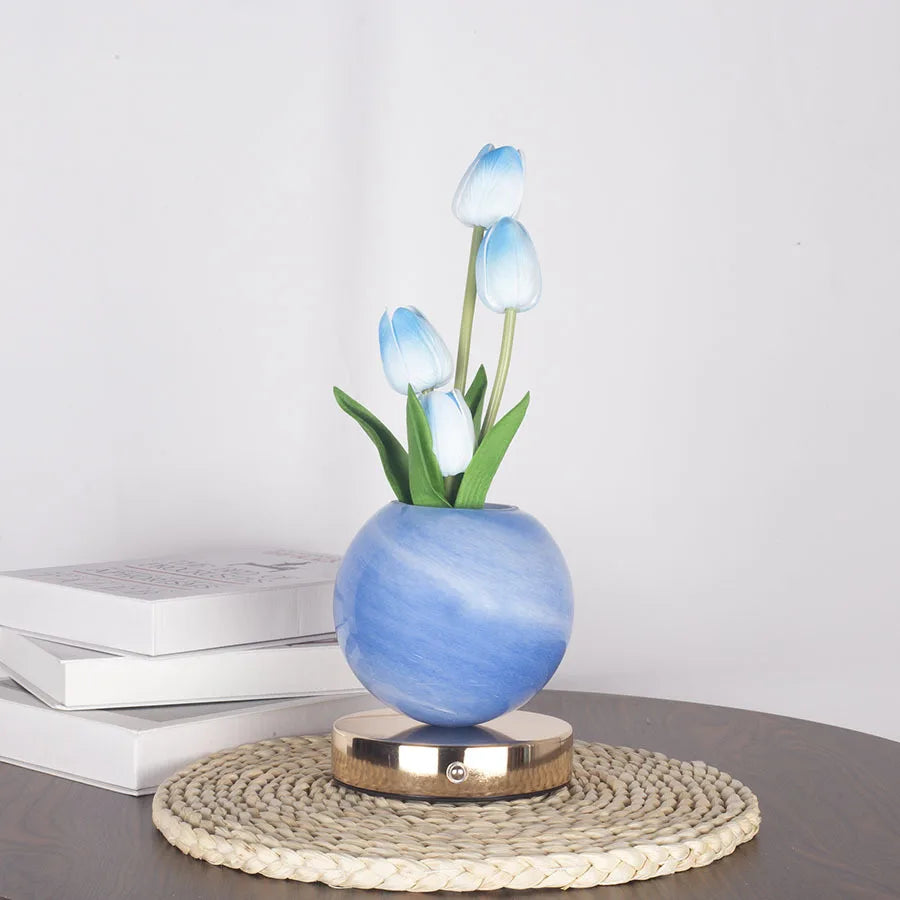 Tulip LED Night Light – USB Rechargeable Lamp