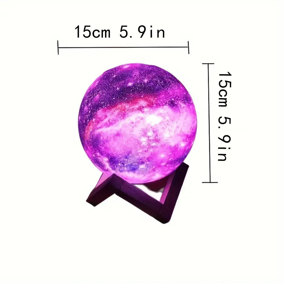 Moon, Galaxy, & Moonlight Lamps - Remote and Touch Control
